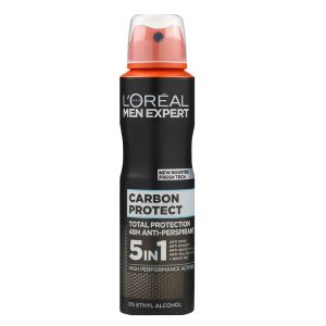 اسپری بدن لورال انتی باکتریال کربن پروتکت 5 در 1 مردانه