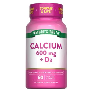مکمل کلسیم + ویتامین D3 نیچرز تروث 60 عددی