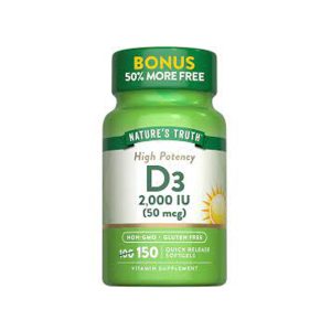 ویتامین دی نیچرز تریث Nature’s Truth Vitamin D3 2000 IU
