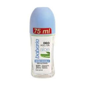 رول ضد تعریق باباریا مدل آلوورا درمو حجم 75 میلی لیتر