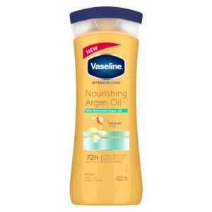 لوسیون بدن وازلین Vaseline مدل Nourshing Argan Oil حاوی روغن آرگان حجم 400 میل