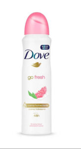 اسپری زیر بغل زنانه داو با رایحه لیمو و انار 250میل