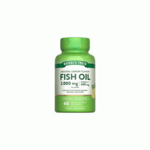 امگا 3 روغن ماهی یا فیش اویل نیچرز تروث 2000 میلی‌گرم 60 عددی Nature’s Truth Fish Oil Softgels