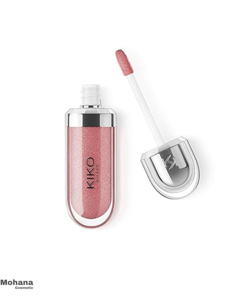 لیپ گلاس آبرسان کیکو Kiko Milano مدل 3d hydra lipgloss رنگ 35 Pearly Warm Mauve