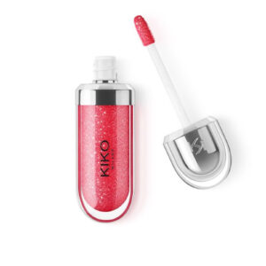 لیپ‌ گلاس آبرسان کیکو Kiko Milano مدل 3d hydra lipgloss رنگ 12 Pearly Amaryllis Red