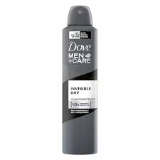 اسپری دئودورانت داو Dove مردانه مدل Invisible Dry حجم 250 میل اروپایی