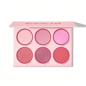 پالت رژ گونه 6 رنگ شیگلم Sheglam مدل Foloral Flush رنگ Blushing Bouquet